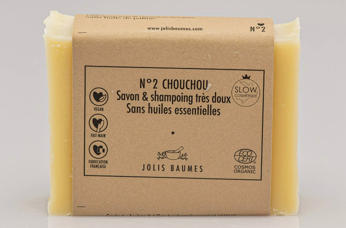 Savon n°2 CHOUCHOU peau sensible et sèche de Jolis Baumes